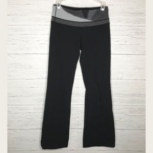 Black Gray Herringbone Wide Leg Groove Pants